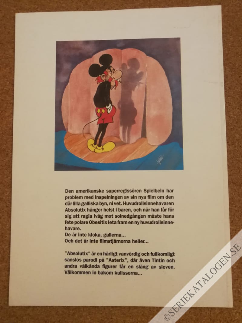 Baksida på Absolutix - the Movie (1992)