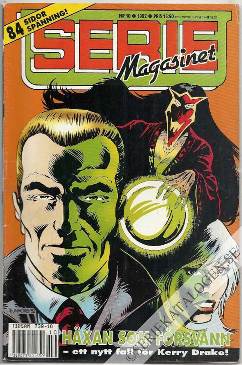 Framsida på Seriemagasinet #10 (1992)