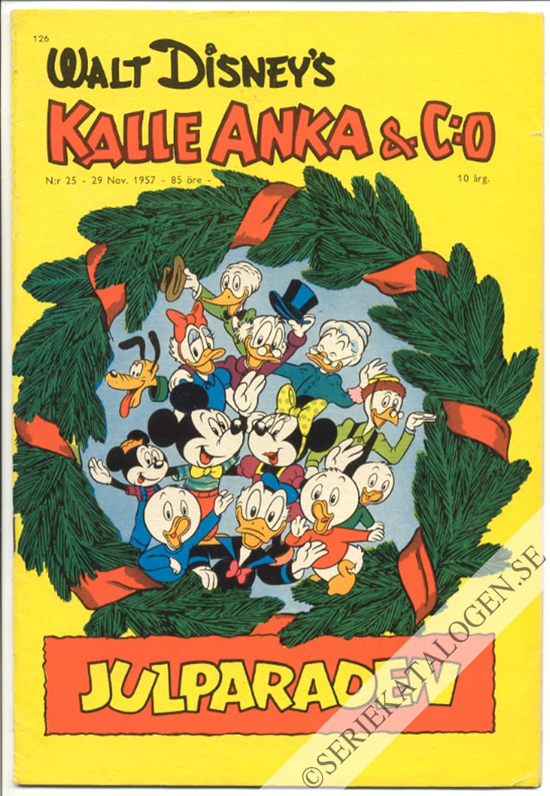 Framsida på Kalle Anka & C:o #25 (1957)