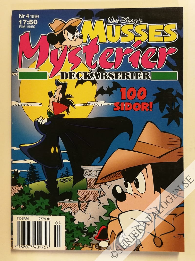 Framsida på Musses mysterier #4 (1994)