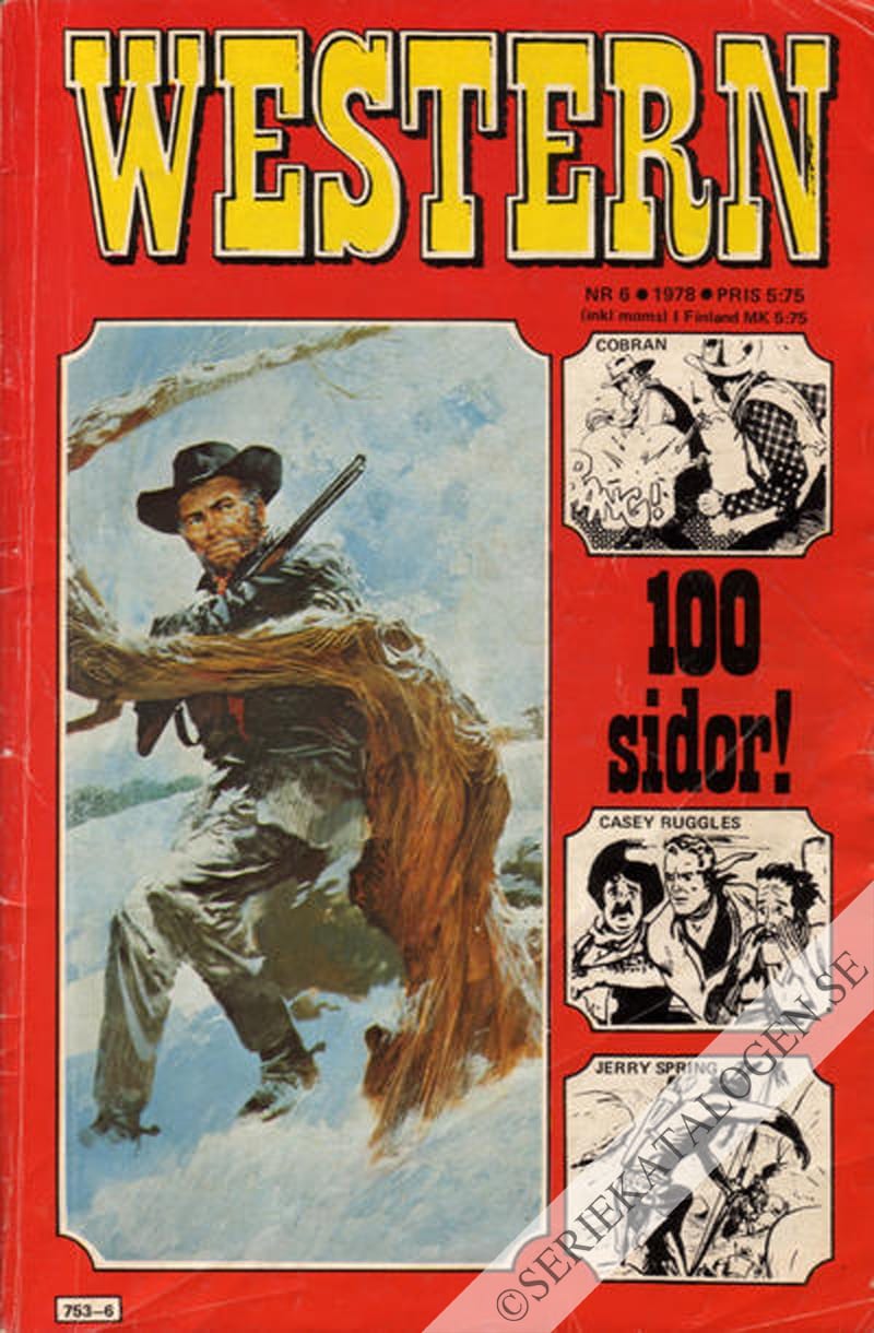 Framsida på Westernserier #6 (1978)