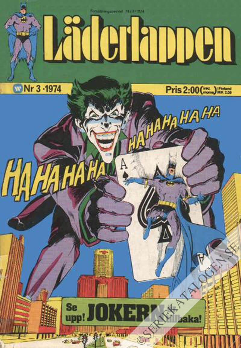 Framsida på Läderlappen och Robin #3 (1974)
