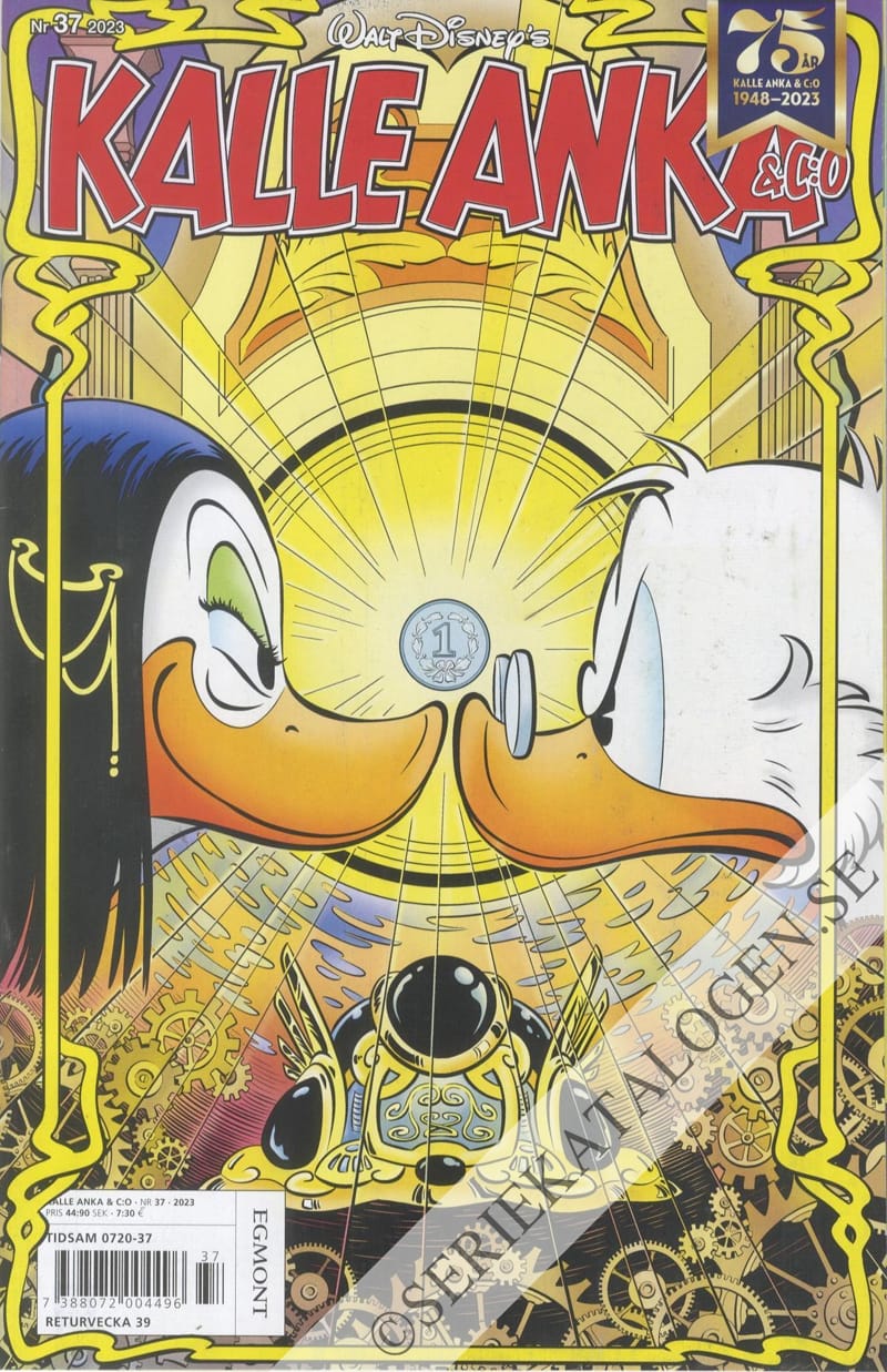 Framsida på Kalle Anka & C:o #37 (2023)