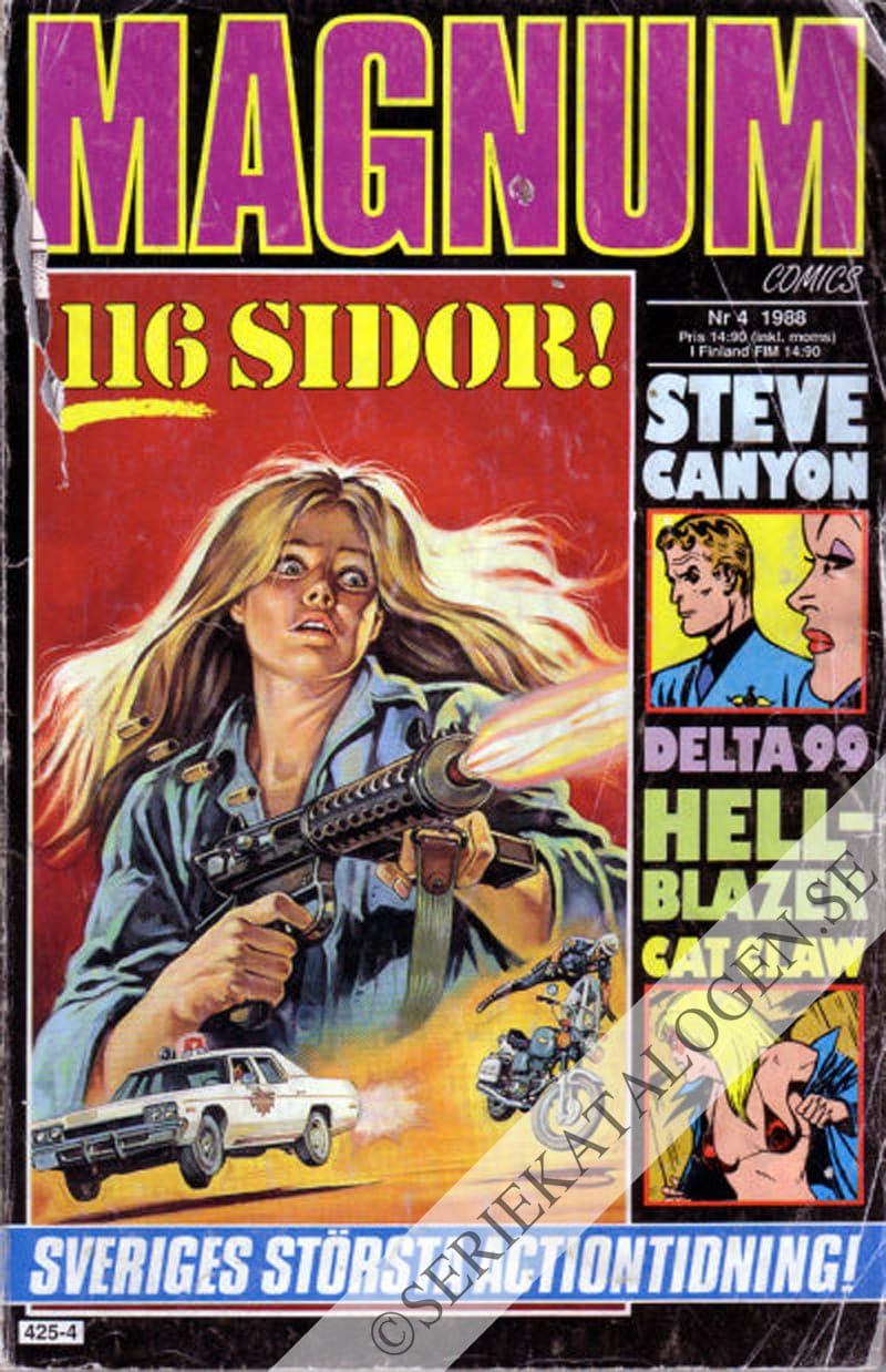 Framsida på Magnum comics #4 (1988)