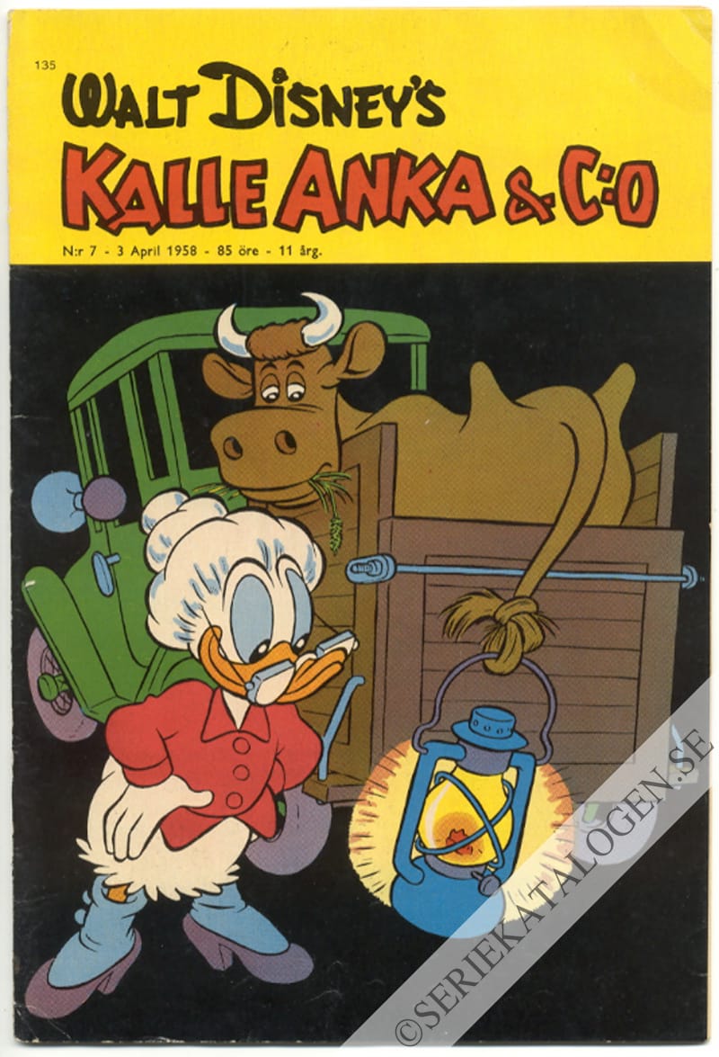 Framsida på Kalle Anka & C:o #7 (1958)