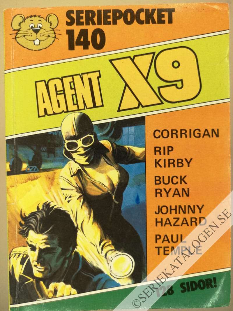 Framsida på Seriepocket #140 - Agent X9 (1984)