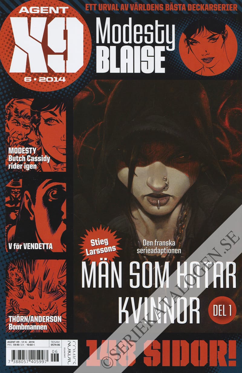 Framsida på Agent X9 #6 (2014)