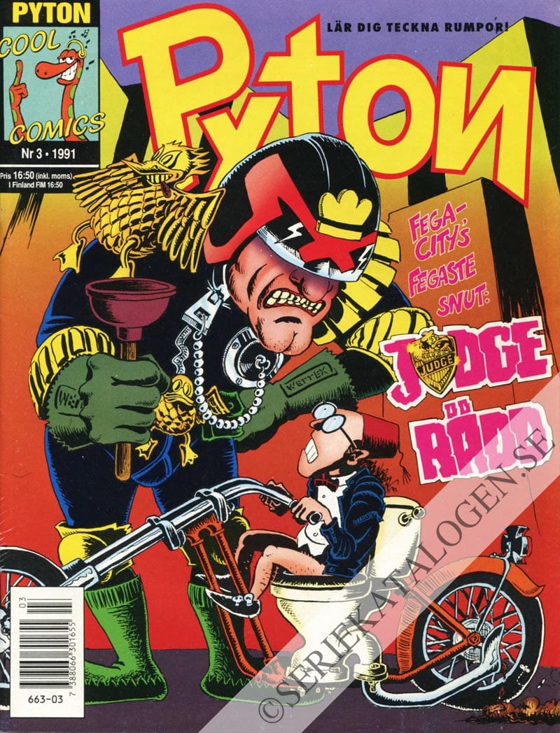 Framsida på Pyton #3 (1991)