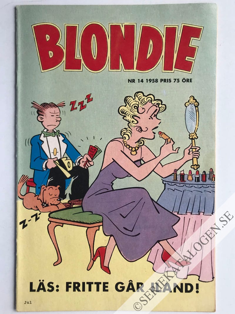 Framsida på Blondie #14 (1958)