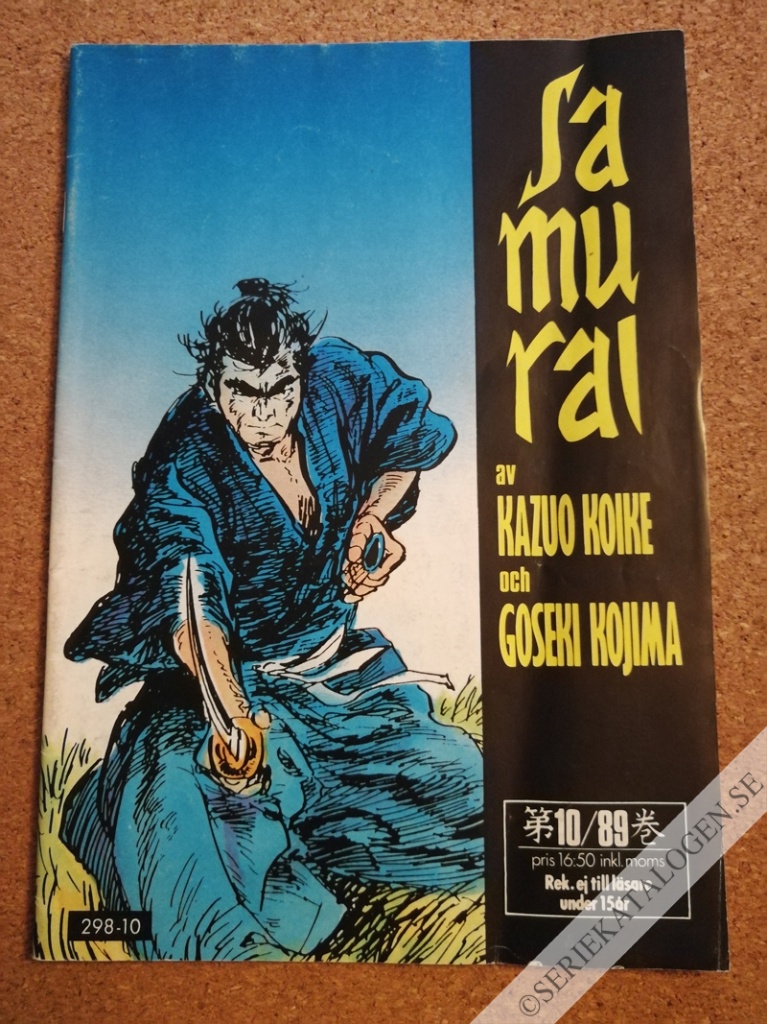 Framsida på Samurai #10 (1989)
