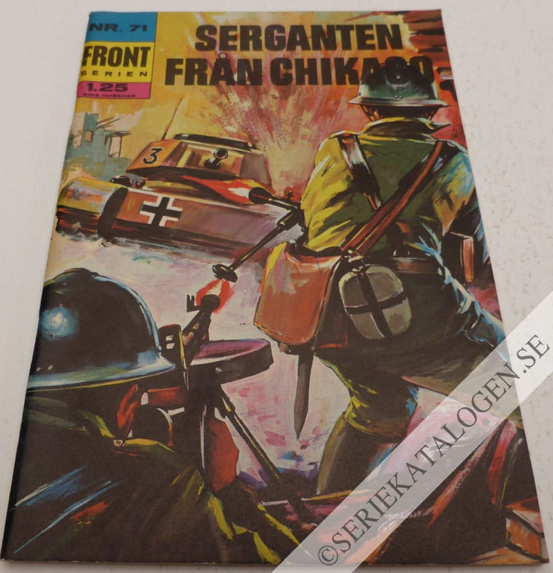 Framsida på Frontserien #71 - Serganten från Chikago (1970)
