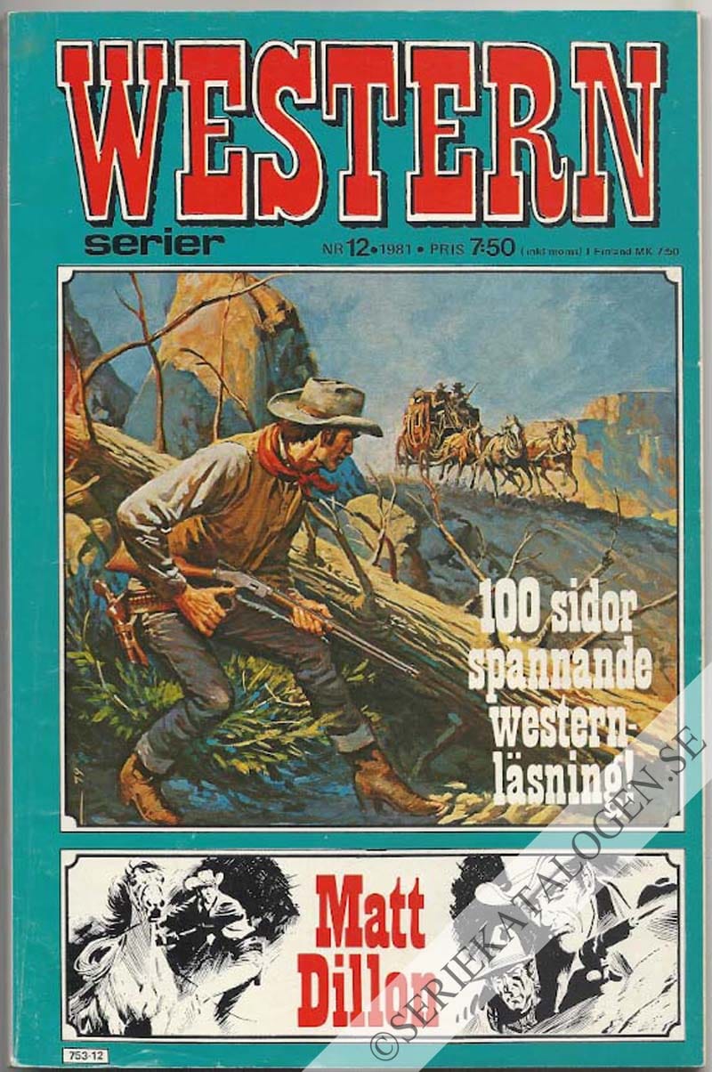 Framsida på Westernserier #12 (1981)