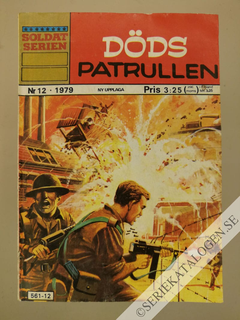 Framsida på Soldatserien #12 - Dödspatrullen (1979)