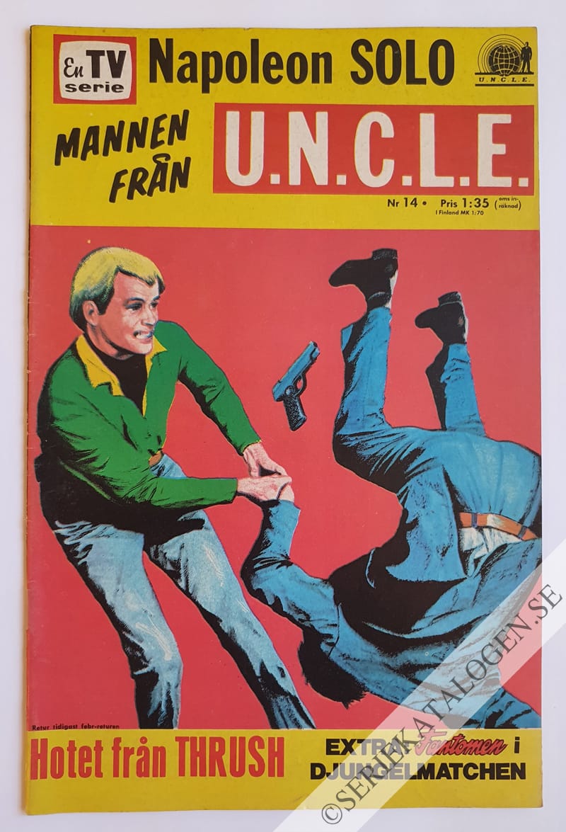 Framsida på En TV-serie - Mannen från U.N.C.L.E.* Hotet från THRUSH (1968)