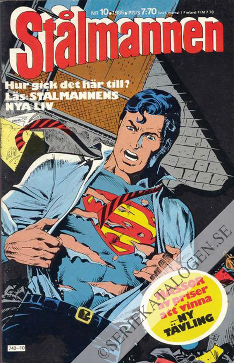 Framsida på Stålmannen #10 (1985)