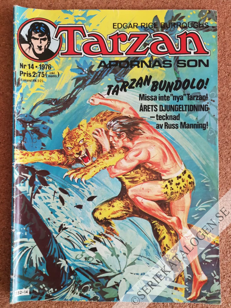 Framsida på Tarzan #14 (1976)