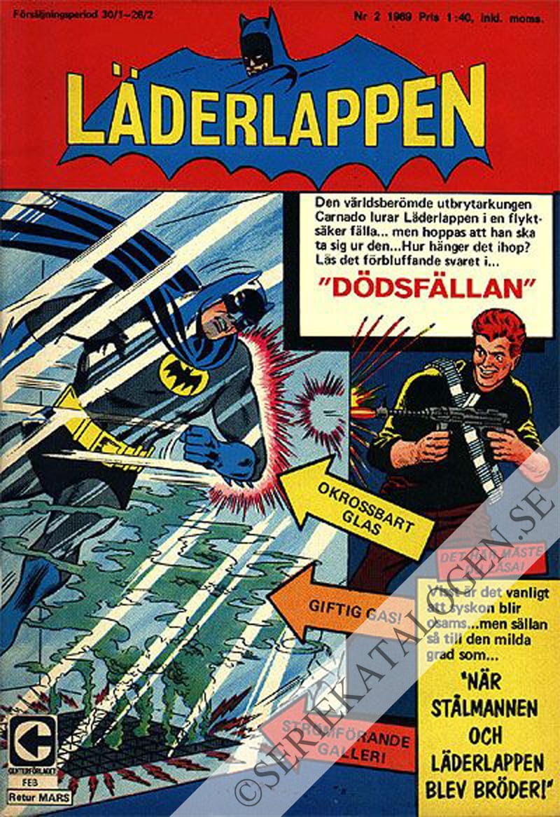 Framsida på Läderlappen och Robin #2 (1969)