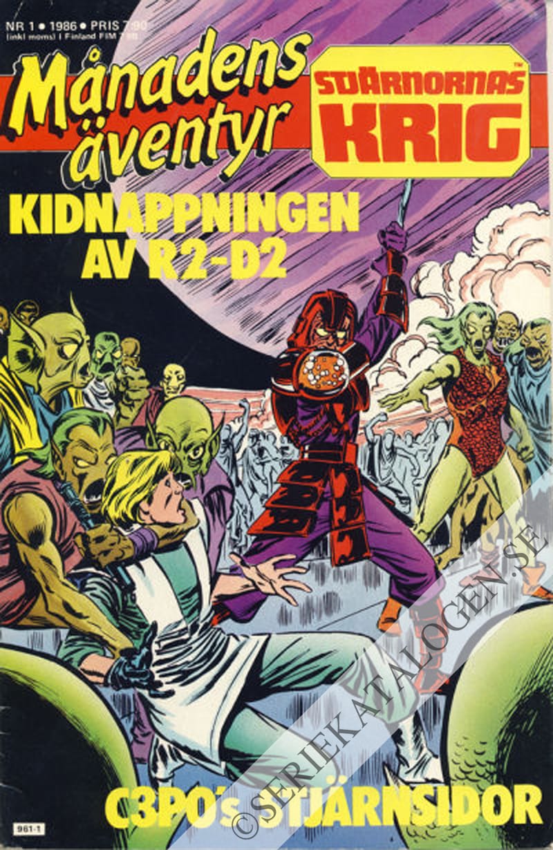 Framsida på Månadens äventyr #1 (1986)