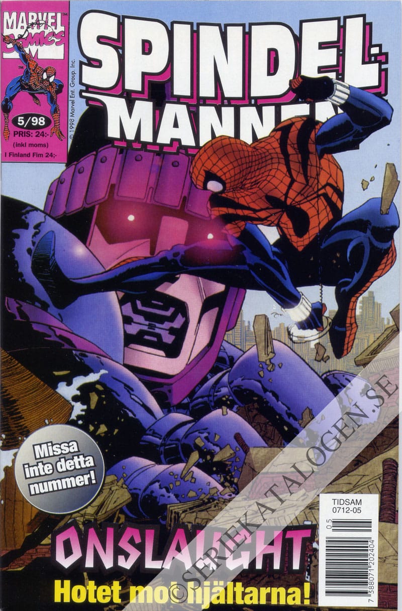 Framsida på Spindelmannen #5 (1998)