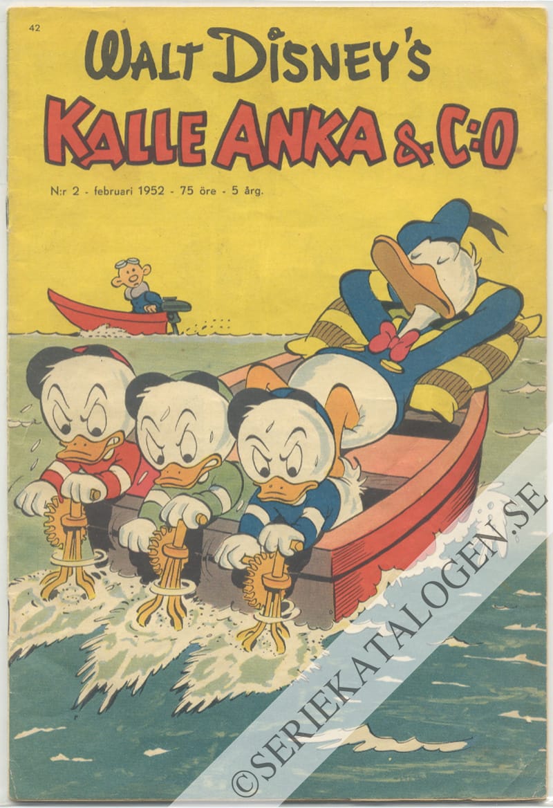 Framsida på Kalle Anka & C:o #2 (1952)