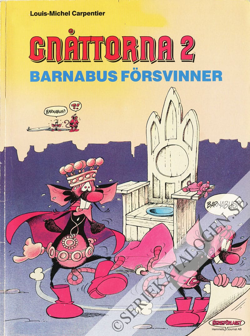 Framsida på Gnåttorna Barnabus försvinner (1987)