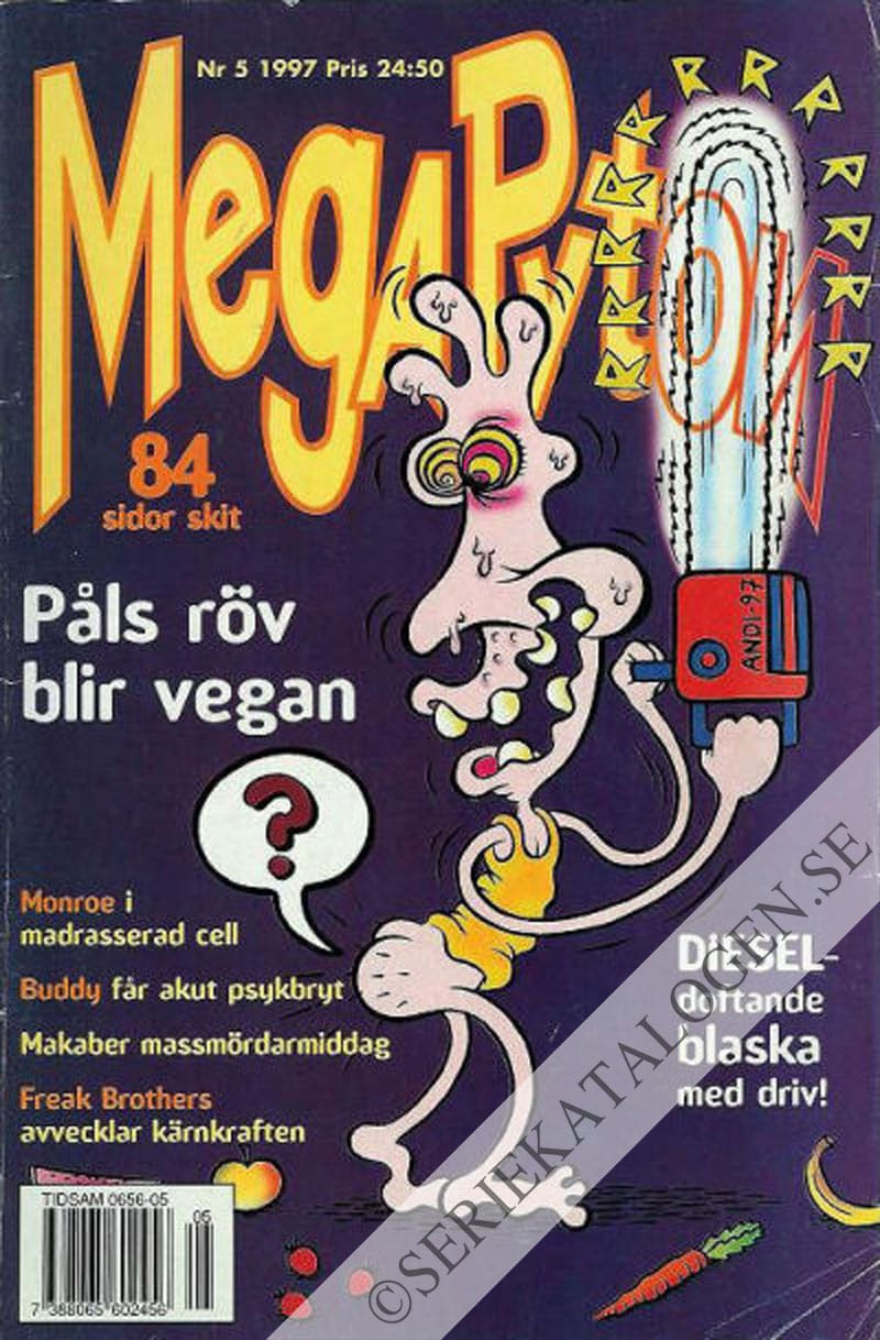 Framsida på MegaPyton #5 (1997)