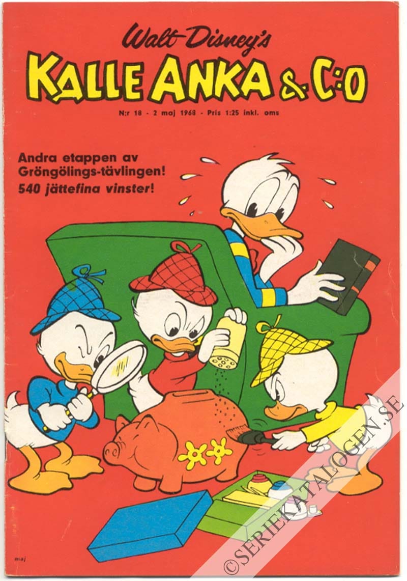 Framsida på Kalle Anka & C:o #18 (1968)