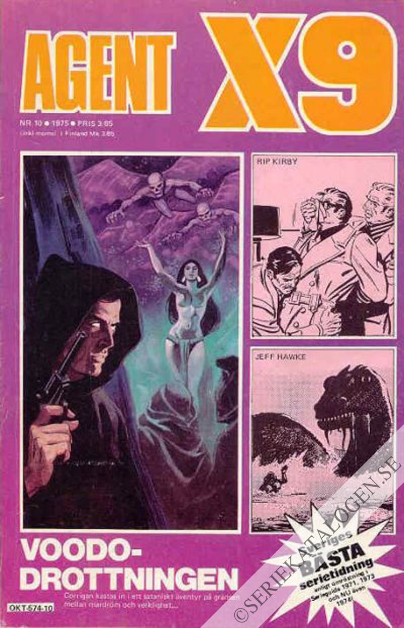 Framsida på Agent X9 #10 (1975)