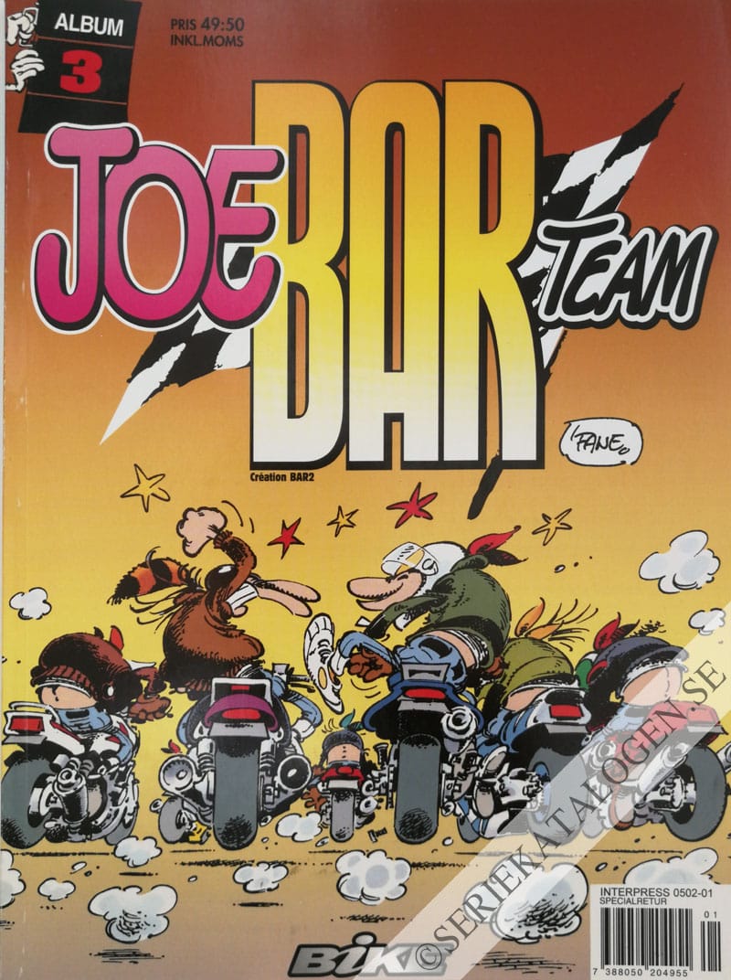 Framsida på Joe bar team #3 (2000)