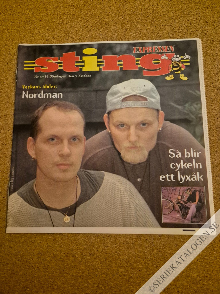 Framsida på Sting-Expressen #4 (1994)