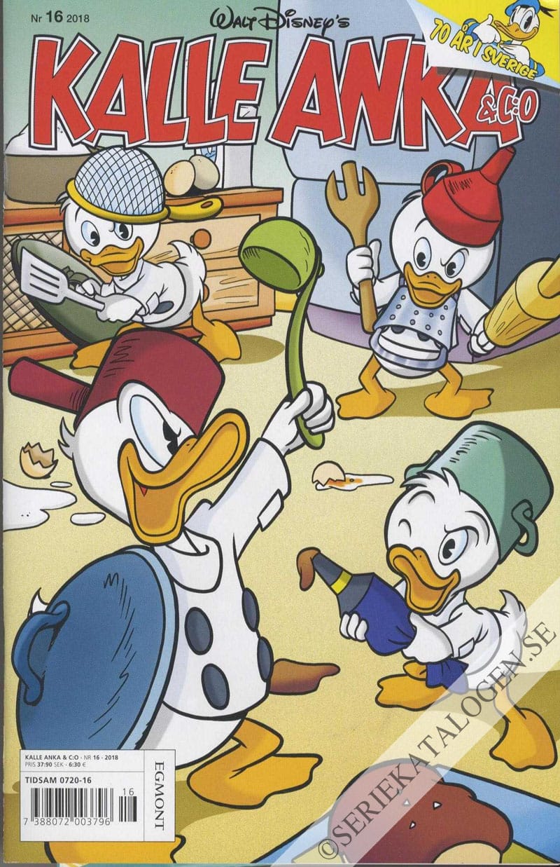 Framsida på Kalle Anka & C:o #16 (2018)