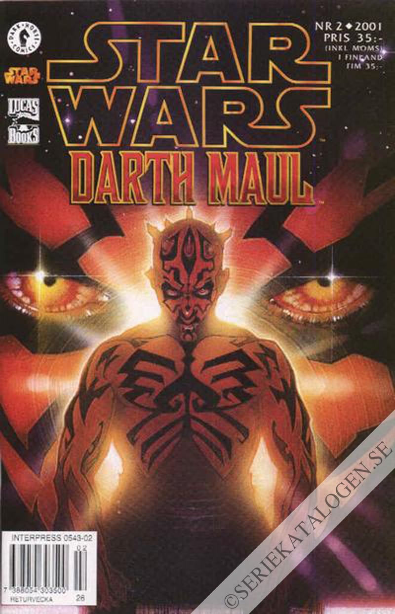 Framsida på Star Wars Darth Maul (2001)