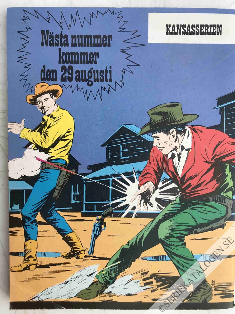 Baksida på Tex Willer och dödens blommor (1975)