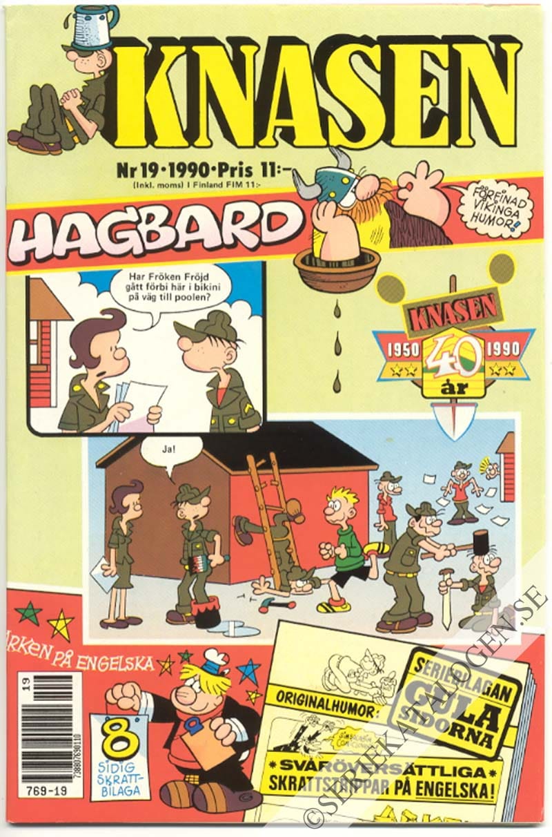 Framsida på Knasen #19 (1990)