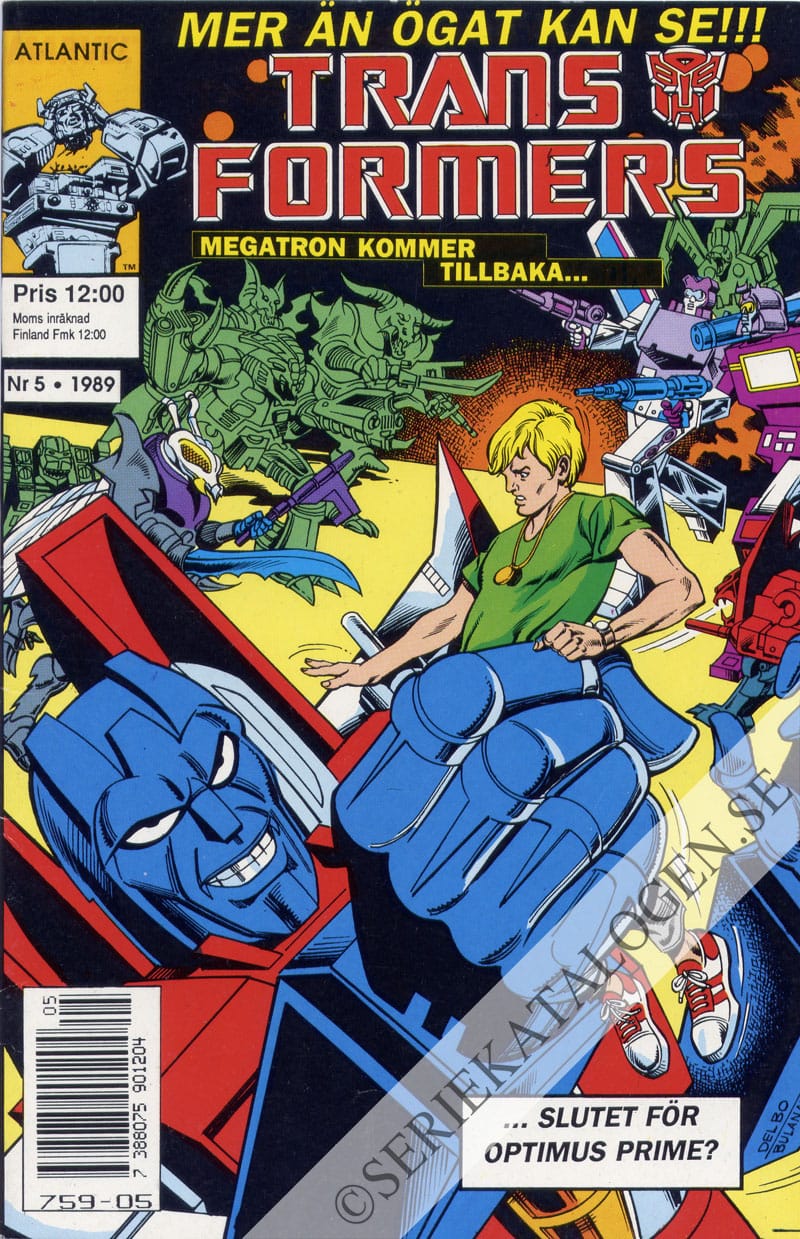Framsida på Transformers #5 (1989)