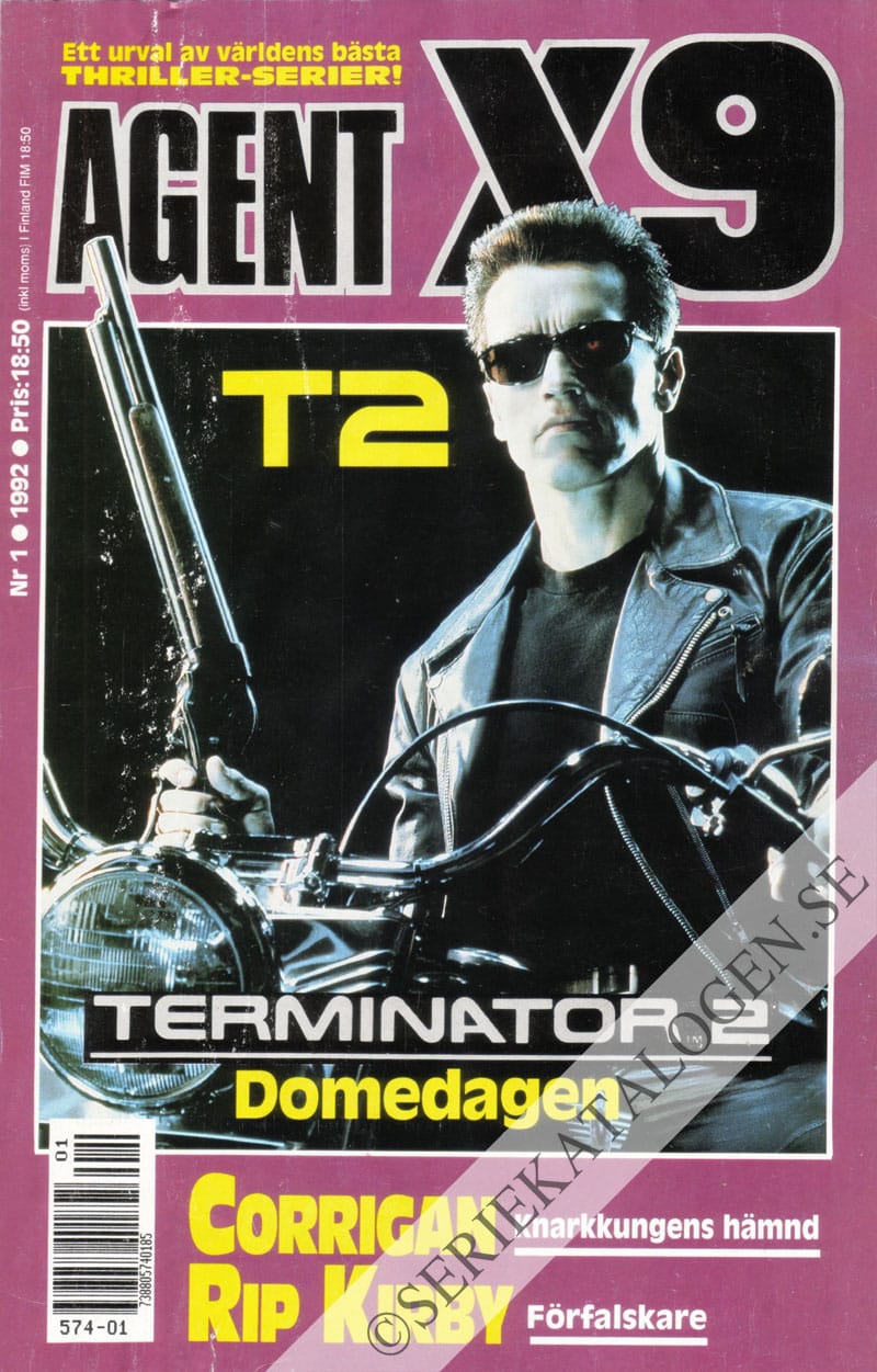 Framsida på Agent X9 #1 (1992)