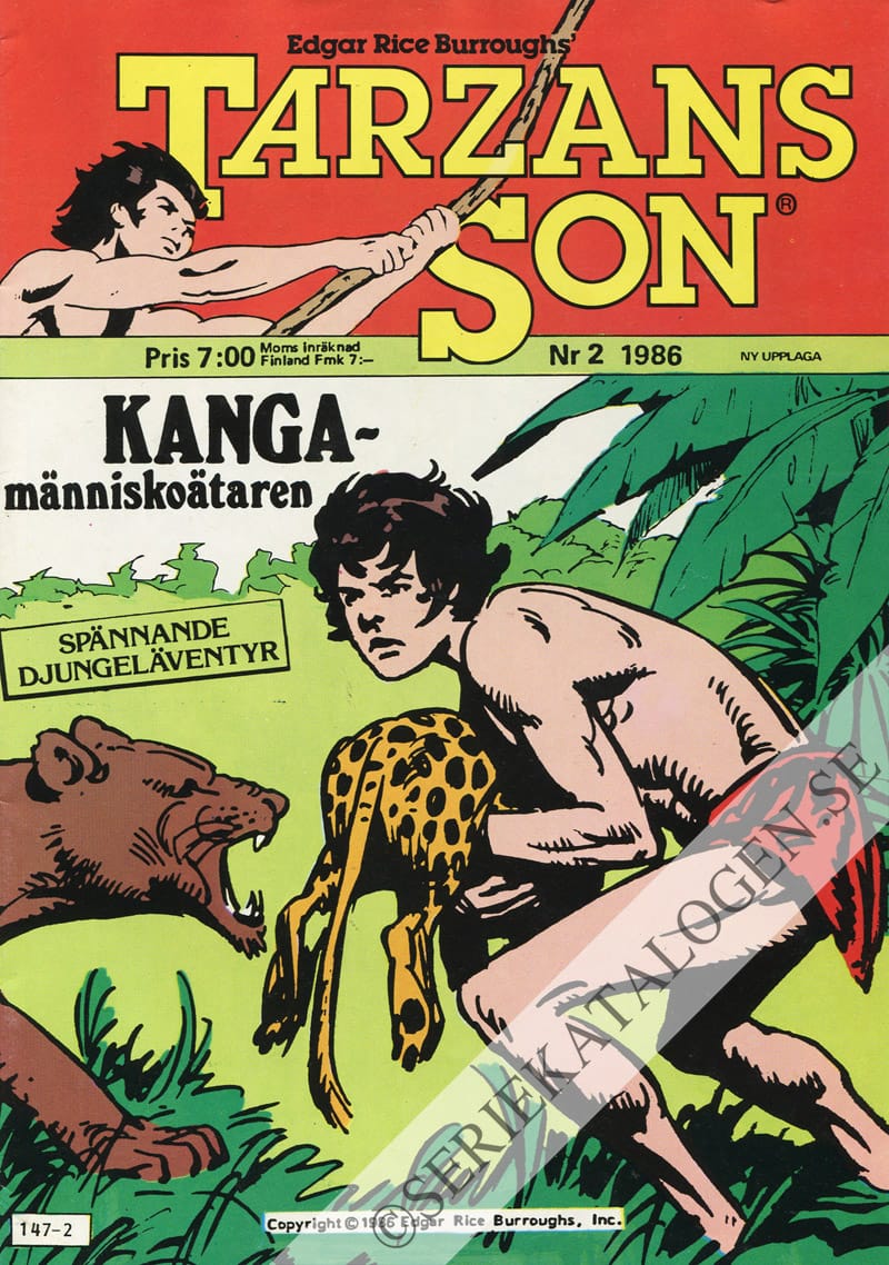 Framsida på Tarzans son #2 (1986)