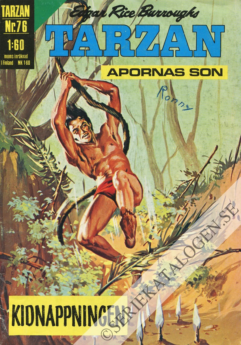 Framsida på Tarzan #76 (1971)