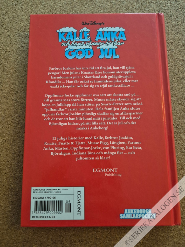 Baksida på Kalle Anka och hans vänner önskar God Jul! (2018)