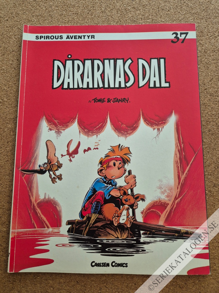 Framsida på Spirous äventyr Dårarnas dal (1990)