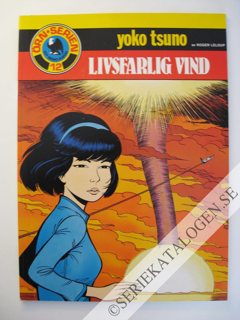 Framsida på Yoko Tsuno #8 - Livsfarlig vind (1983)