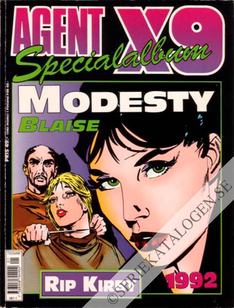 Framsida på Agent X9 specialalbum # (1992)