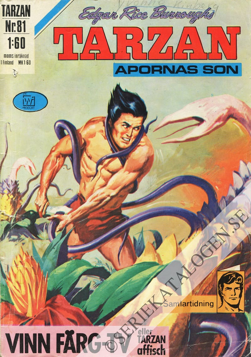 Framsida på Tarzan #81 (1971)