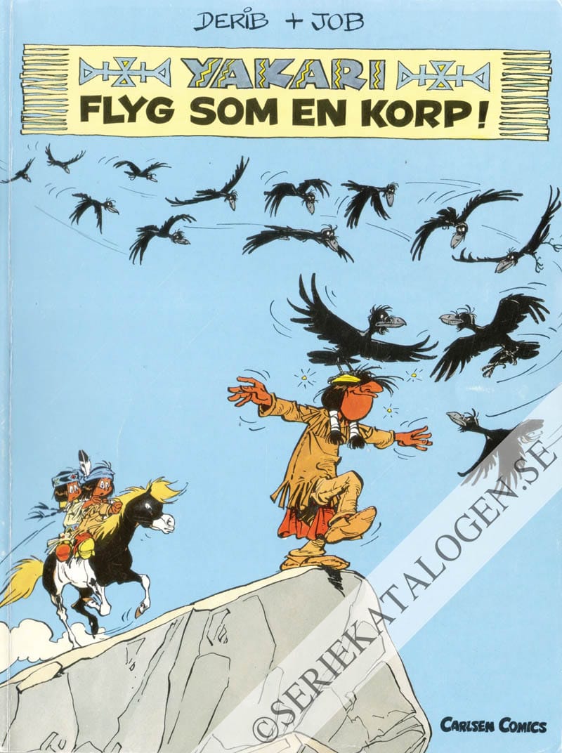 Framsida på Yakaris äventyr Flyg som en korp! (1989)