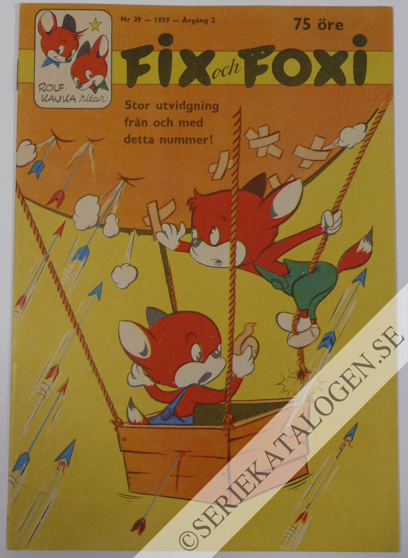 Framsida på Fix och Foxi #39 (1959)