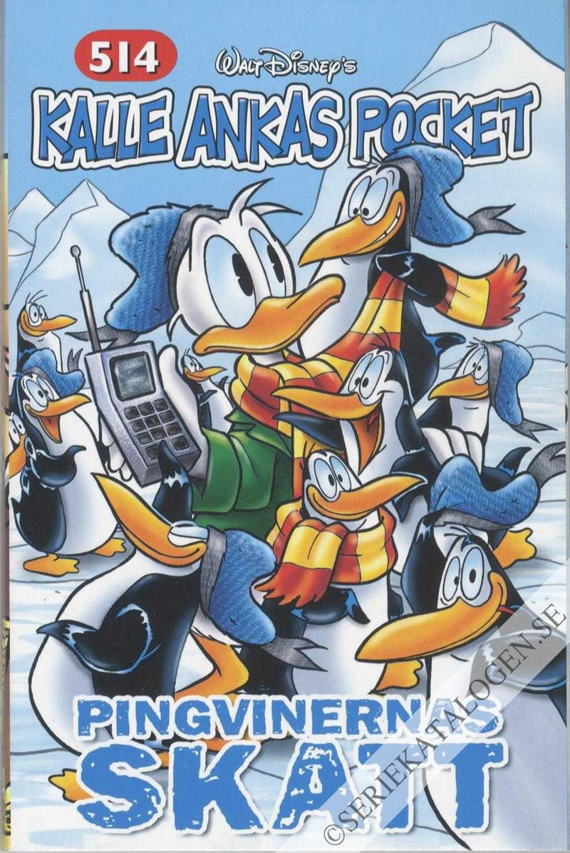 Framsida på Kalle Ankas pocket #514 - Pingvinernas skatt (2021)