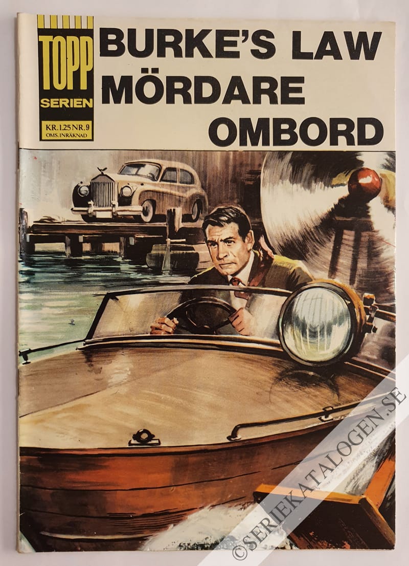 Framsida på Toppserien Burke's law - Mördare ombord (1964)