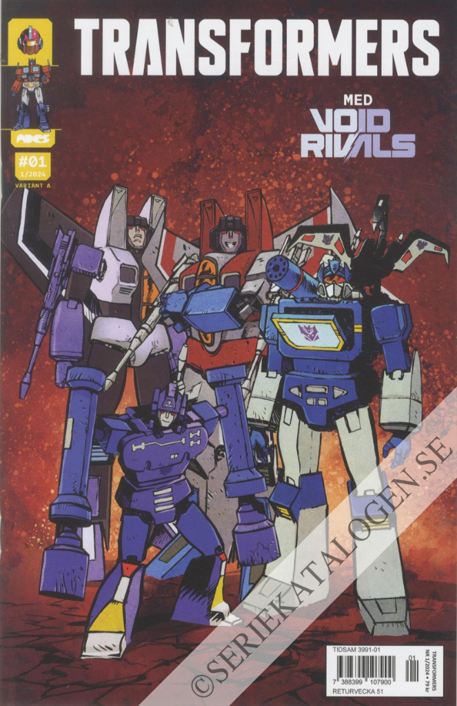 Framsida på Transformers #1 (2024)