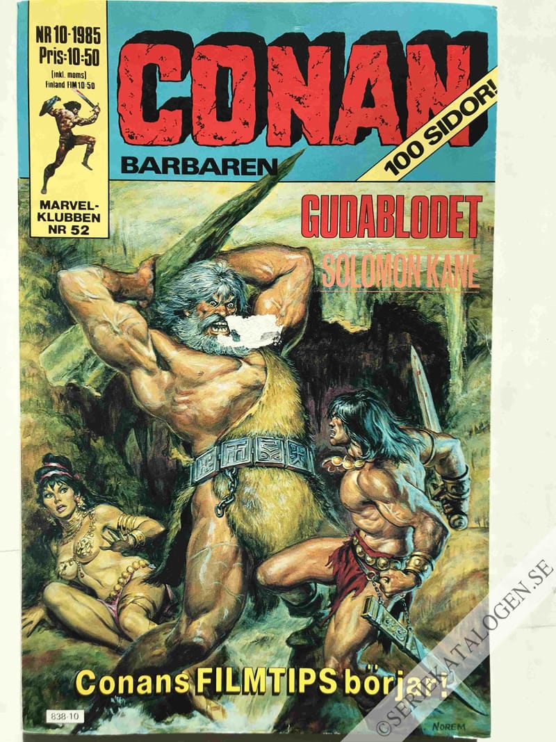 Framsida på Conan #10 (1985)