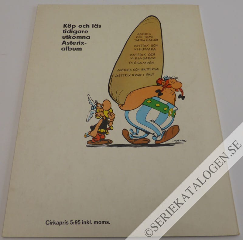 Baksida på Asterix och Obelix - romarnas skräck (1971)